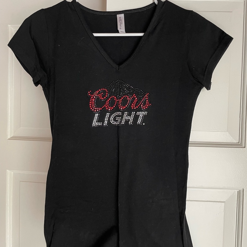 Sequined Coors Light Tops